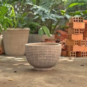 Bát chân đế họa tiết, D37xC27 cm